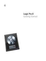 Apple Logic Pro 8 User manual