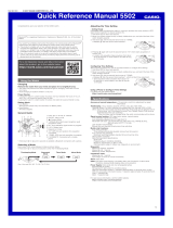 Casio Series User Manual 5502 Getting Started