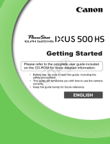 Canon IXUS 500 HS User guide