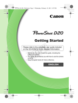 Canon D20 User manual
