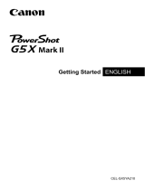 Canon PowerShot G5 X Mark II Quick start guide