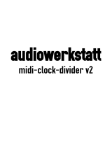 audiowerkstatt midi-clock-divider v2 Quick start guide