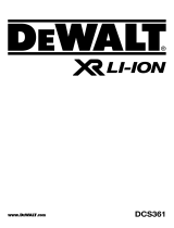 DeWalt DCS361 User manual