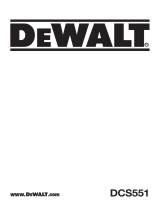 DeWalt DCS551 User manual