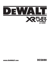 DeWalt XR FLEX VOLT DCS690 User manual