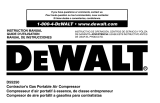 DeWalt D55250 User manual