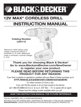 BLACK+DECKER LDX112C User manual