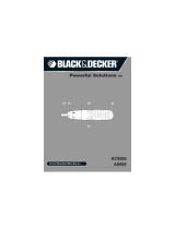 Black & Decker Batterie Stabschrauber A7073, 19 teilig User manual