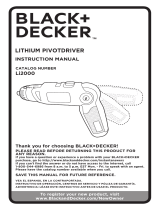 Black & Decker LI2000 User manual