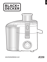 Black & Decker JE250 User manual