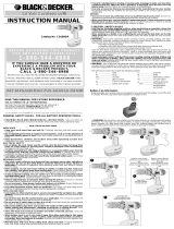 Black & Decker CD18GSR User manual