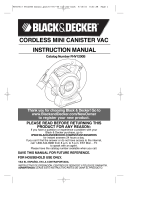 Black & Decker FHV1200B User manual