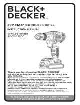 BLACK+DECKER BDCDD220C User manual