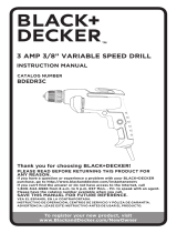 BLACK + DECKER BDEDR3C User manual