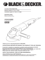 BLACK+DECKER G950 User manual