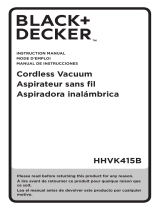 Black & Decker dustbuster AdvancedClean+ HHVK415B01 User manual
