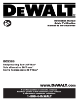 DeWalt DCS386T1 User manual