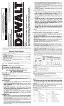DeWalt DW317N Owner's manual