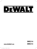 DeWalt DWE315 User manual