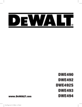 DeWalt DWE492 User manual