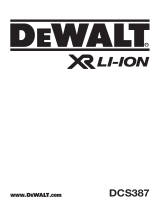 DeWalt DCS387 User manual