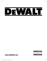 DeWalt DWE550 User manual