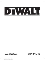 DeWalt DWE4016 User manual