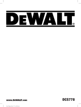DeWalt DCS778 User manual