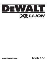 DeWalt DCD777 User manual