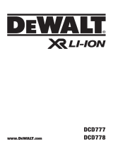 DeWalt DCD777 User manual