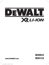 DeWalt DCH133 User manual