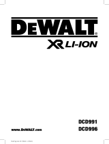 DeWalt DCD996 User manual
