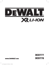 DeWalt DCD778 User manual