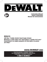 DeWalt DCG415B User manual