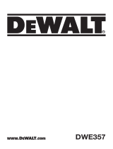 DeWalt DWE357 User manual