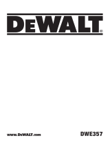 DeWalt DWE357 User manual