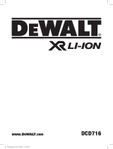 DeWalt DCD716 User manual