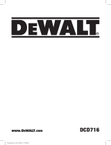 DeWalt DCD716 User manual