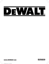 DeWalt D25820 User manual