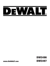 DeWalt DWE496 User manual