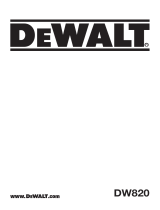 DeWalt DW820 User manual