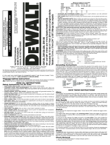 DeWalt DW138 User manual