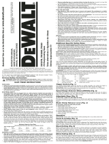 DeWalt DW309K User manual