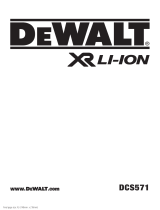 DeWalt DCS571 User manual