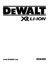 DeWalt DCG409NT User manual