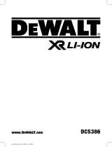 DeWalt DCS386 User manual