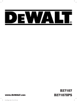 DeWalt D27107XPS User manual
