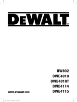 DeWalt DW802 User manual