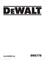 DeWalt DWS778 User manual