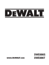 DeWalt DWE886T User manual